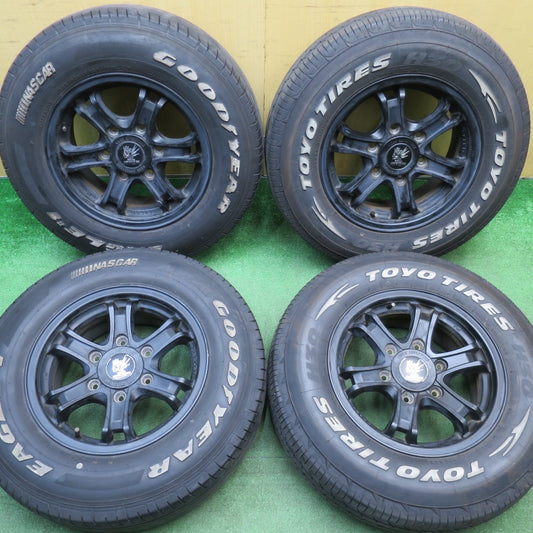 バリ溝！25年！9.5分★KEELER 195/80R15 トーヨー H30 グッドイヤー EAGLE #1 WEDS ADVENTURE 15インチ キーラー PCD139.7/6H★6020903NJノ