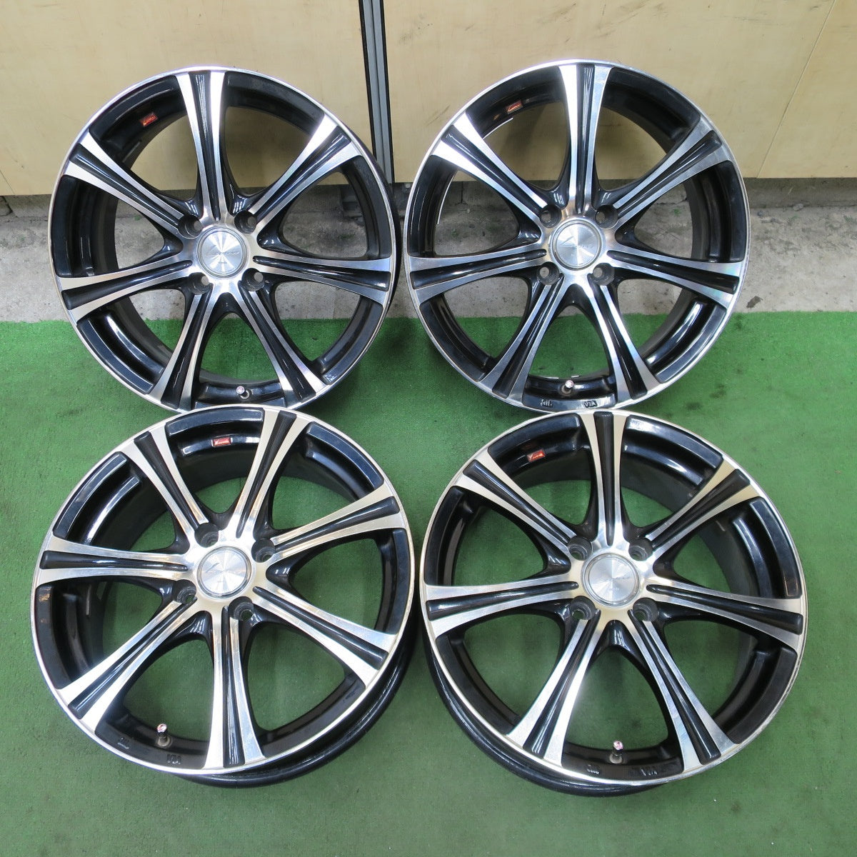 4本価格★Leonis KH weds 16インチ ホイール レオニス ウェッズ 16×6J PCD100/4H★6061302NGホ