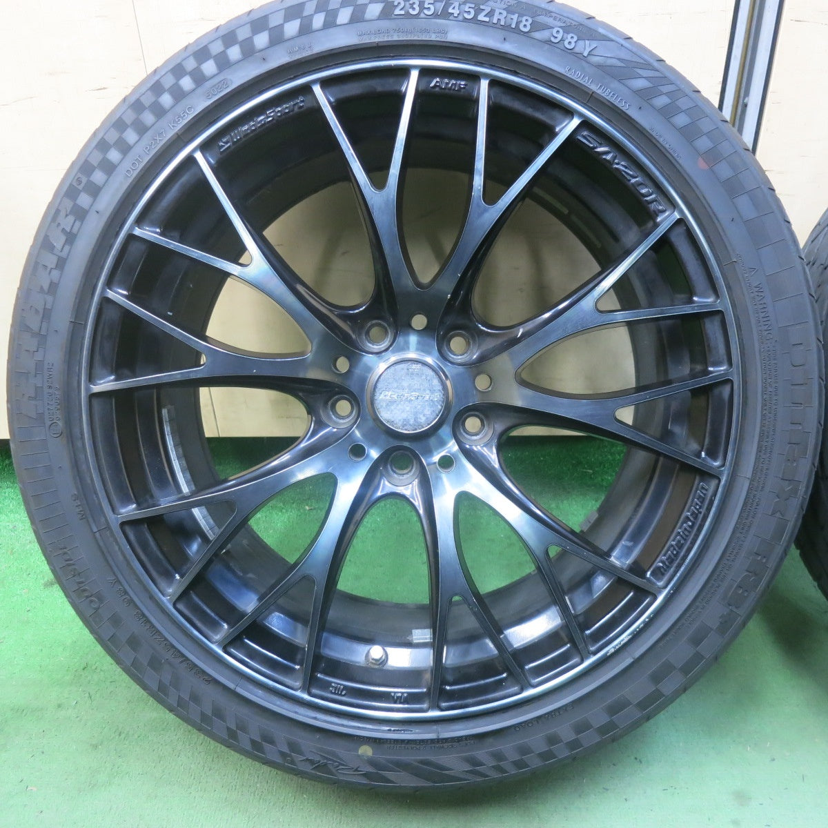 4本価格！22年★WedsSport SA-20R AMF 235/45R18 レーダー Dimax R8+ 18インチ ウェッズスポーツ PCD114.3/5H★6022405SKノ