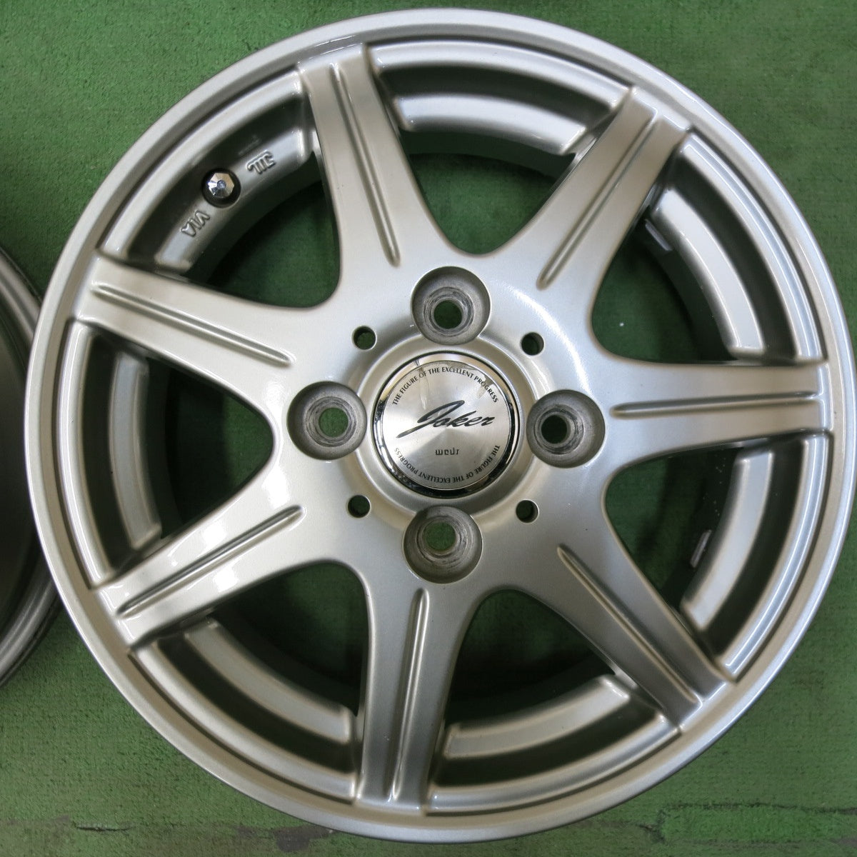 4本価格★JOKER weds ジョーカー ウェッズ 13インチ ホイール 13×4J PCD100/4H★5042309SYホ