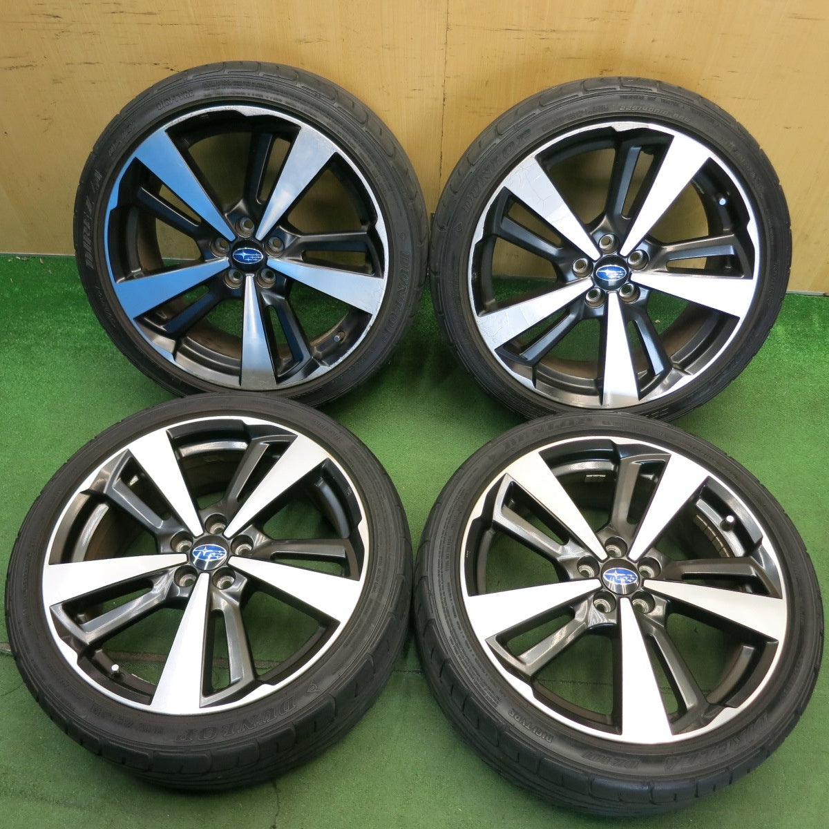 4本価格★スバル インプレッサ スポーツ 純正 225/40R18 ダンロップ DIREZZA DZ101 18インチ PCD100/5H★6052108HAノ