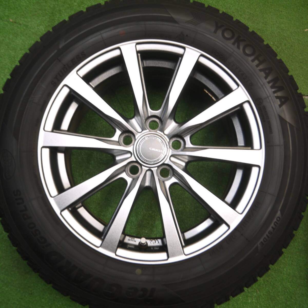 キレイ★プリウス 等 195/65R15 スタッドレス ヨコハマ アイスガード iG50 プラス GRASS グラス 15インチ PCD100/5H★5011506Hス
