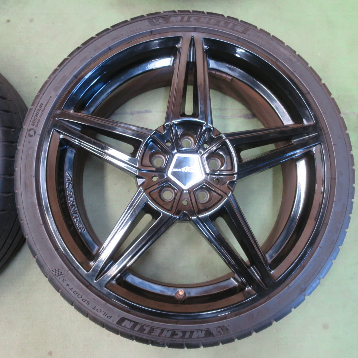 キレイ！22年★BMW MINI 等 AC SCHNITZER AC1 モノブロック 225/35R19 ミシュラン パイロットスポーツ4 S ACシュニッツァー 19インチ PCD112/5H★6051001IMノ