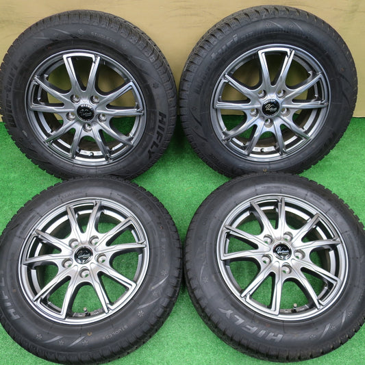 バリ溝！22年！キレイ！ほぼ10分★スタッドレス 195/65R15 ハイフライ Win-turi 212 Verthandi ヴェルザンディ ヴェルサンディ 15インチ PCD114.3/5H★5120304NKス