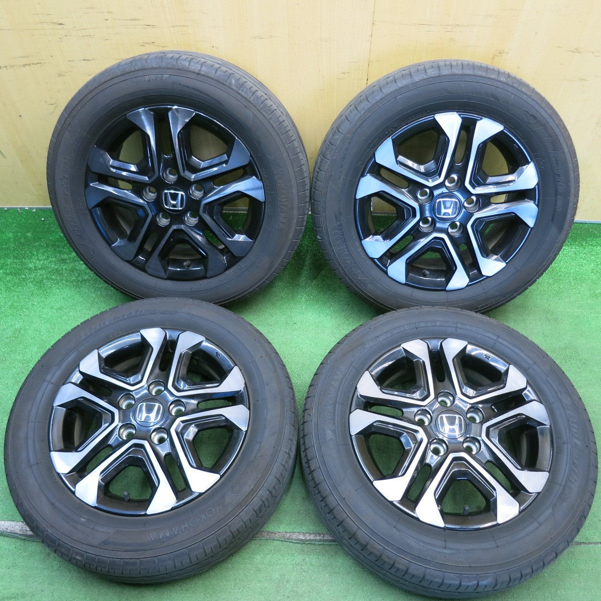 キレイ！24年◎ホンダ フリード クロスター 純正 185/65R15 ヨコハマ ブルーアース EC50 EC50C 15インチ PCD114.3/5H◎6070502HAノ