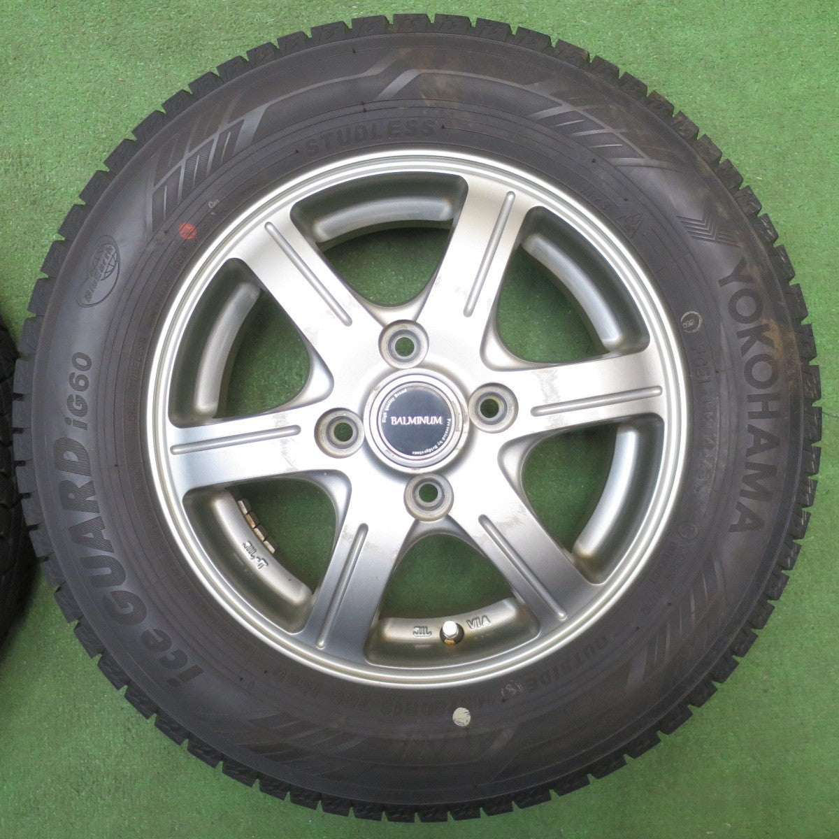 バリ溝！23年！9.5分以上★スタッドレス 145/80R13 ヨコハマ アイスガード iG60 BALMINUM GR6 バルミナ 13インチ PCD100/4H★6041301NJス