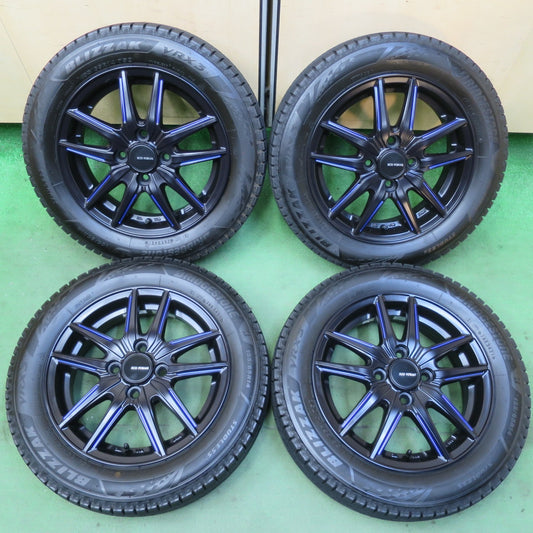 バリ溝！21年！キレイ！8.5分★スタッドレス 155/65R14 ブリヂストン ブリザック VRX3 ECO FORME エコフォルム 14インチ PCD100/4H★5071902イス
