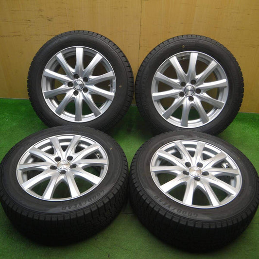 バリ溝！22年！キレイ！9.5分★プリウス 等 205/55R16 スタッドレス グッドイヤー アイスナビ8 ravrion RS01 ラブリオン 16インチ PCD100/5H★5030303Hス