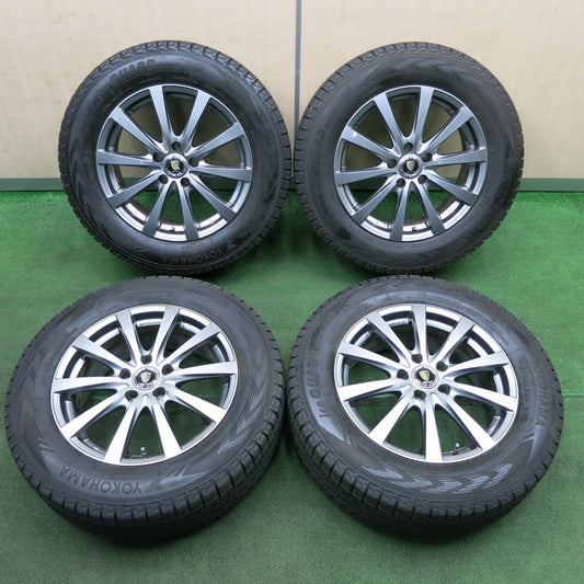 *送料無料* バリ溝!キレイ!9.5分★スタッドレス 225/65R17 ヨコハマ アイスガード G075 MANARAY SPORT マナレイスポーツ PCD114.3/5H★4032507TNス