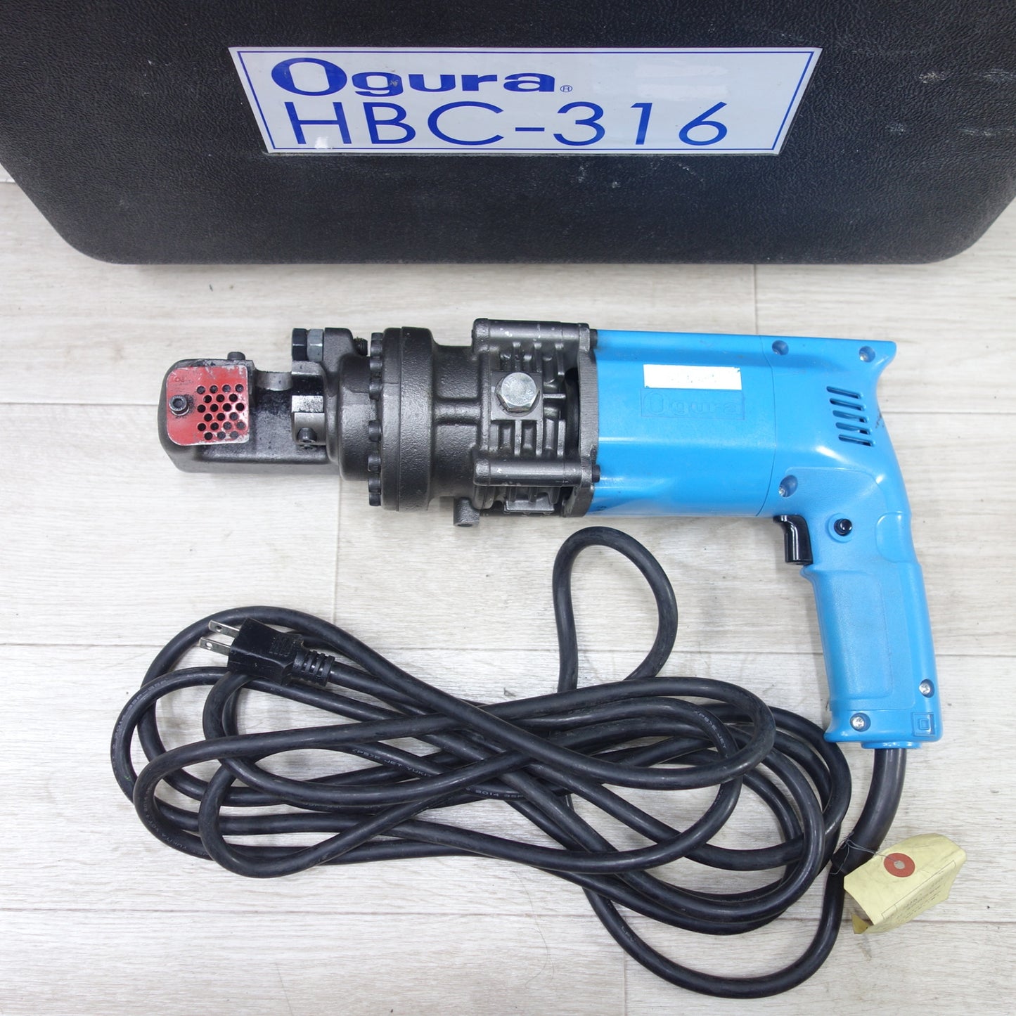 [送料無料] ◆オグラ 鉄筋 カッター 16mm HBC-316 電動 工具 切断機 切断 油圧式 コード式 Ogura 現状品◆