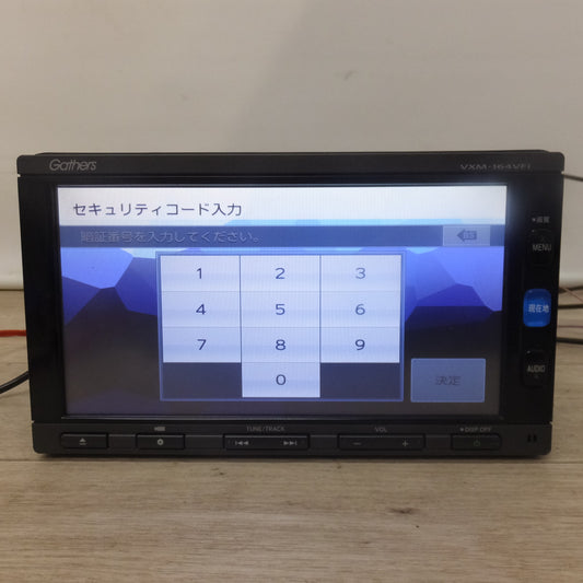 [送料無料] 現状品★ケンウッド製 ホンダ 純正 ベーシックインターナビ Gathers VXM-164VFi　セキュリティロック品(73★