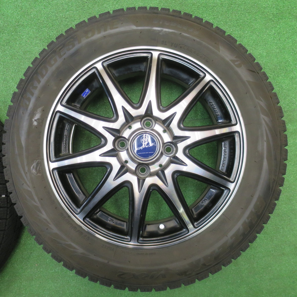 4本価格！21年★スタッドレス 175/65R15 ブリヂストン ブリザック VRX2 SMACK ENKEI スマック エンケイ 15インチ PCD100/4H★5110703NJス