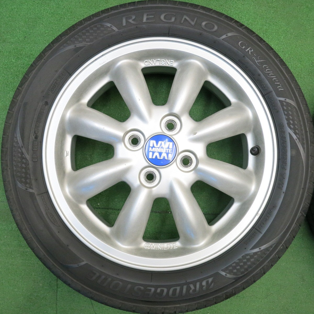 4本価格★ダイハツ 純正 MINILITE 165/60R15 ブリヂストン レグノ GR-Leggera ミニライト 15インチ PCD100/4H★6022608HAノ