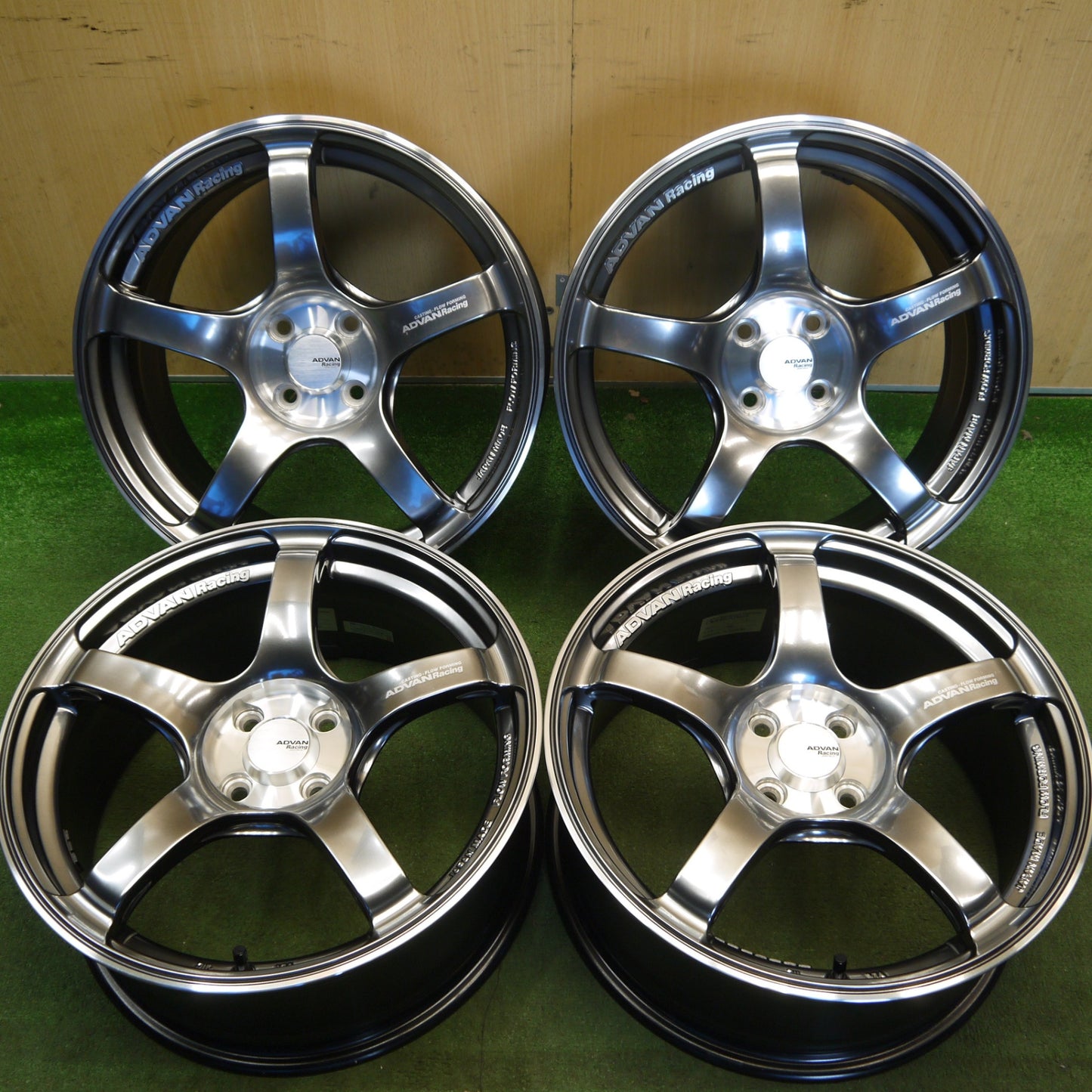 キレイ★ADVAN RACING TC-4 17インチ ホイール アドバン レーシング 17×7.5J PCD100/4H★6051902Hホ