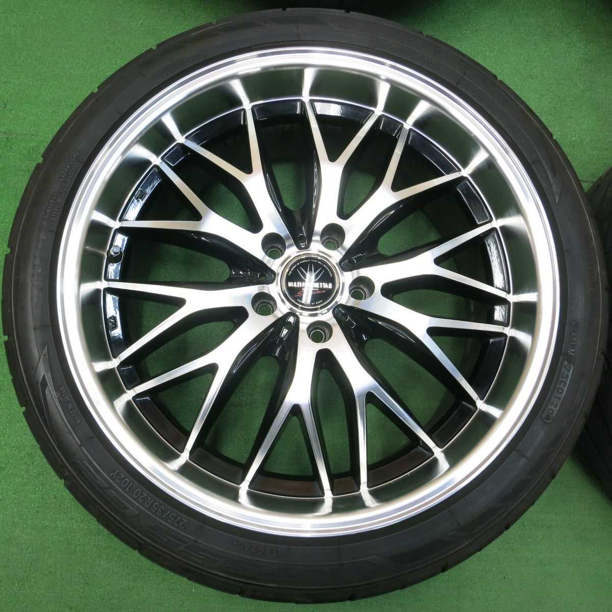 *送料無料* 4本！20年★レクサス LS 等 ロクサーニ MULTI FORCHETTAⅡ SP Spectar 245/40R20 275/35R20 ニットー NT555 G2 LOXARNY PCD120/5H★4030606イノ
