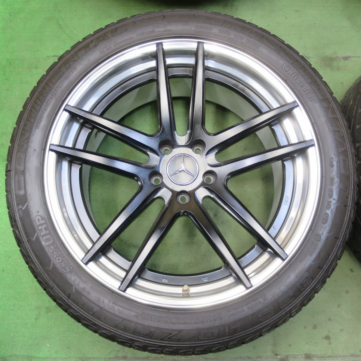 バリ溝！キレイ！9.5分★ベンツ 等 BC FORGED 305/40R22 コンチネンタル クロスコンタクト UHP BCフォージド 22インチ PCD130/5H★5090701IMノ