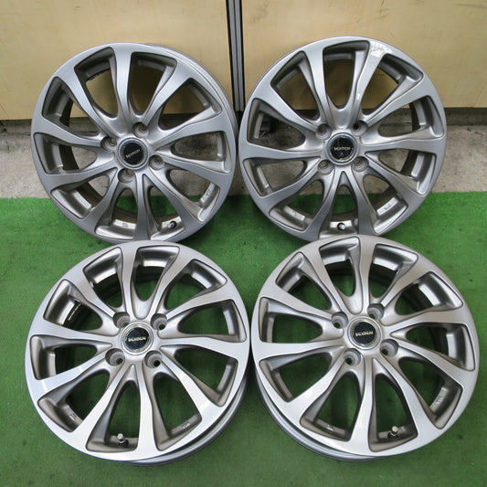 4本価格★BALMINUM TR10 バルミナ ブリヂストン製 15インチ ホイール 15×5.5J PCD100/4H★6030903NGホ