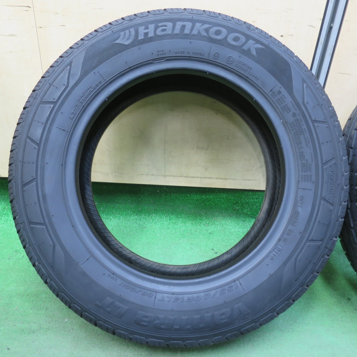 4本価格★155/80R14 88/86N ハンコック VanTRa LT タイヤ 14インチ サクシード プロボックス バネット タウンエース 等★5102005イノタ