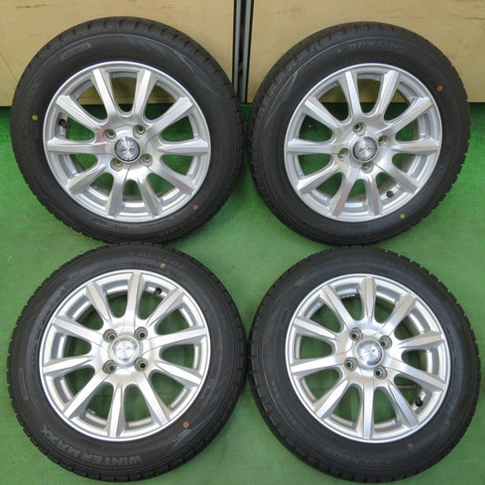 バリ溝！キレイ！9分★スタッドレス 155/65R14 ダンロップ ウインターマックス WM02 JOKER ジョーカー 14インチ PCD100/4H★5011603イス