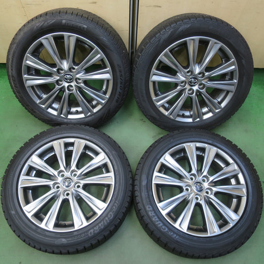 バリ溝！24年！ほぼ10分◎トヨタ 30系 アルファード ヴェルファイア 純正 235/50R18 スタッドレス ピレリ アイス アシンメトリコ ヨコハマ アイスガード iG52C 18インチ PCD114.3/5H◎6081907イス