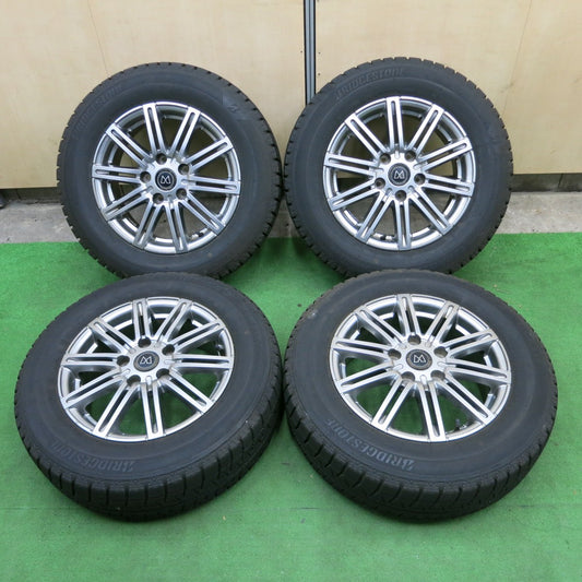 *送料無料* バリ溝！キレイ！9分★スタッドレス 195/65R15 ブリヂストン アイスパートナー2 MANARAY マナレイ 15インチ PCD114.3/5H★4061803ナス
