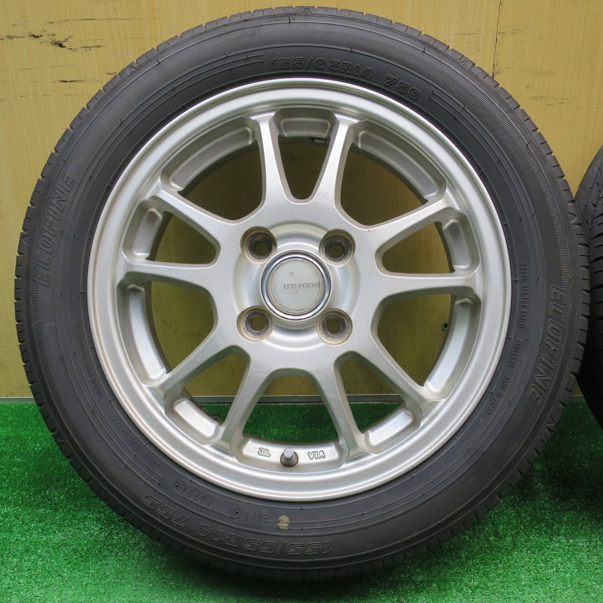 4本価格！24年★155/65R14 エコファイン ECOFINE ECO FORME SE-10 エコフォルム 14インチ PCD100/4H★5110303NJノ