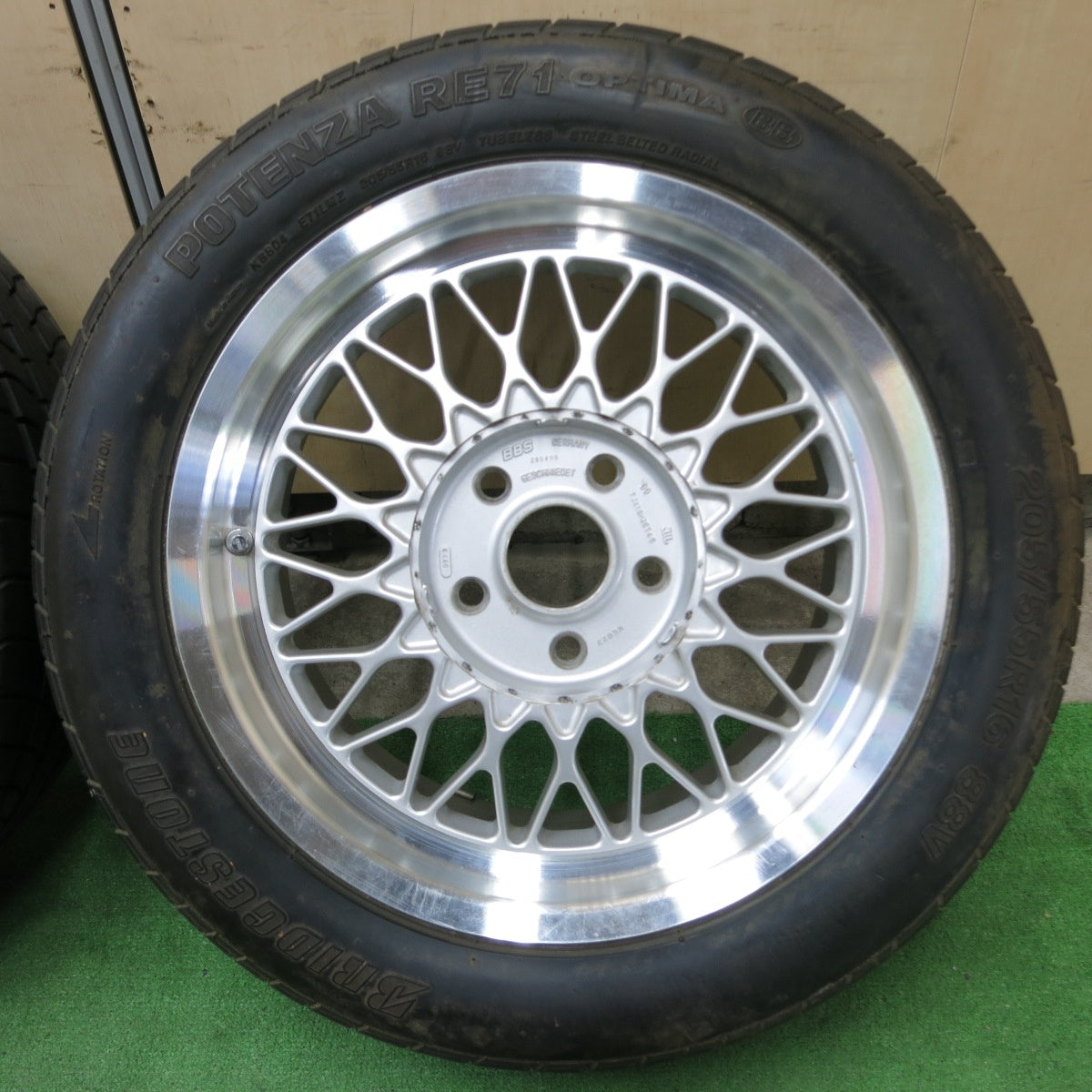 *送料無料* バリ溝！キレイ！9分★BBS RG023 205/55R16 ブリヂストン ポテンザ RE71 OPTIMA BB 16インチ PCD114.3/5H★4082001ナノ