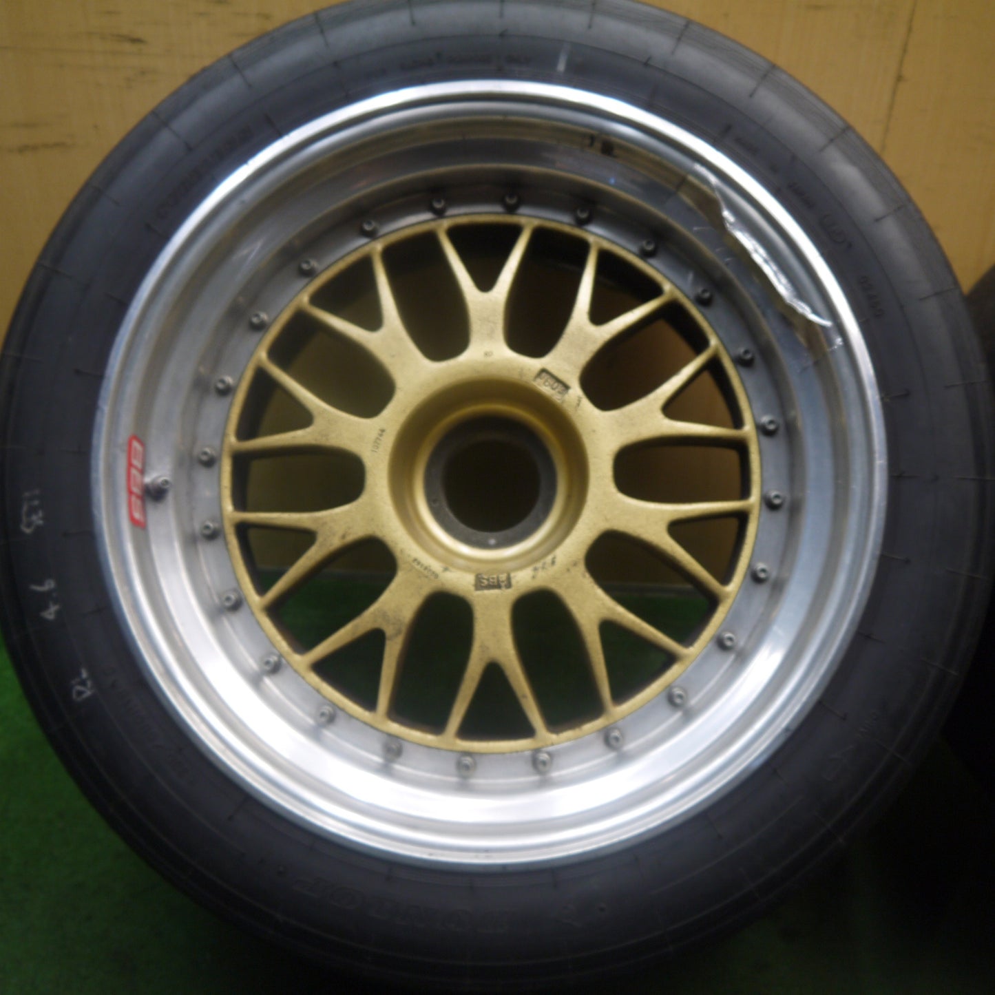 4本価格★ポルシェ 996 等 BBS RD 90125 4700 センター ロック 280/655R18 330/680R18 ダンロップ PCJ 18インチ レース 競技 等★5090303Hノ