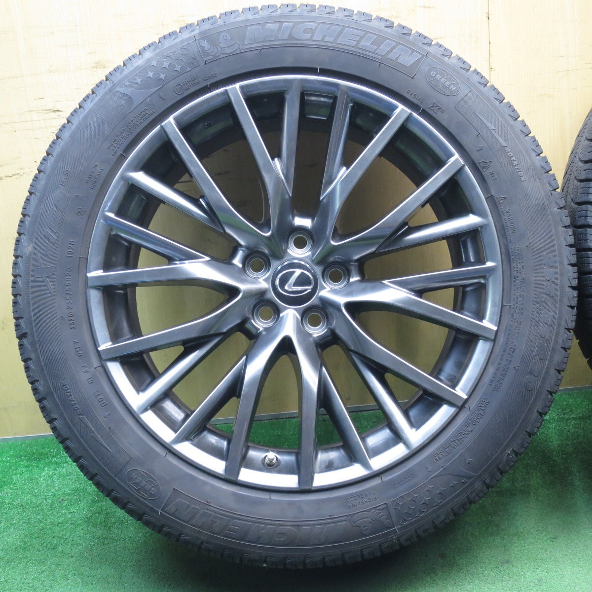センサー付！バリ溝！キレイ！8.5分★レクサス RX Fスポーツ 純正 235/55R20 スタッドレス ミシュラン X-ICE XI3 20インチ PCD114.3/5H★5060803NJス