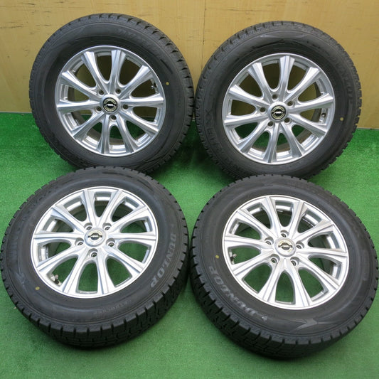 バリ溝！21年！キレイ！9.5分★スタッドレス 215/60R16 ダンロップ ウインターマックス WM02 AXEL Four アクセル フォー 16インチ PCD114.3/5H★5122106HAス