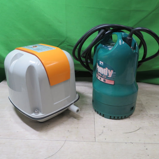 [送料無料] 2台まとめ売り☆安永エアポンプ エアー ポンプ 浄化槽 ブロア AP-30 / 工進 Pondy ポンディ 清水用 水中 ポンプ 口径20mm SMB-20 現状品☆