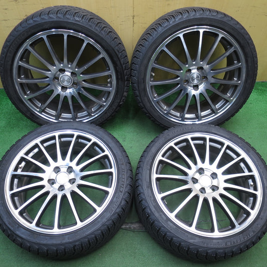 バリ溝！21年！9分★プリウス 86 BRZ 等 225/40R18 スタッドレス ミシュラン X-ICE SNOW ECO FORME エコフォルム 18インチ PCD100/5H★5052705NJス