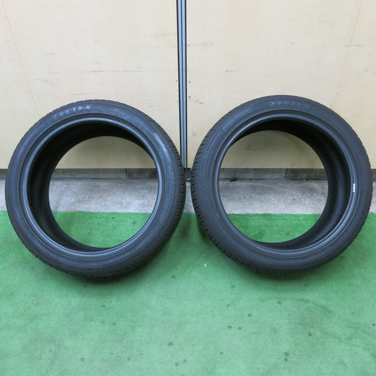 バリ溝！21年！8.5分！2本★225/45R18 ジーテックス HP2000 vfm タイヤ 18インチ クラウン マークX オデッセイ スカイライン RX-8 等★5041503ナノタ