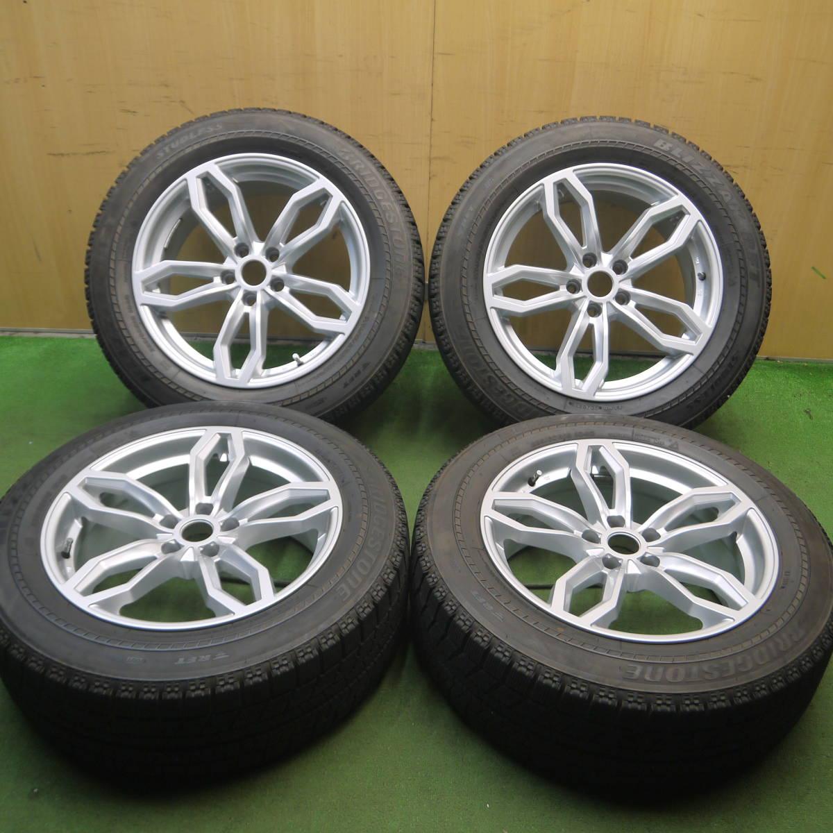 バリ溝！19年！キレイ！9分★BMW 等 AGA 225/60R18 TAS スタッドレス ブリヂストン ブリザック RFT PCD112/5H★3112808Hス