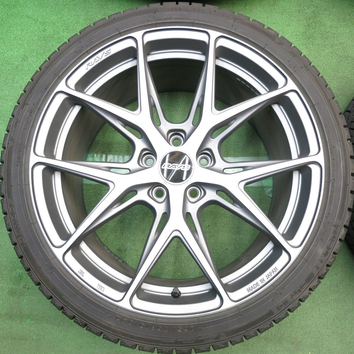 バリ溝！23年！キレイ！9分◎RAYS VERSUS VV21S 235/40R19 265/35R19 スタッドレス ダンロップ ウインターマックス 03 レイズ ベルサス 19インチ PCD114.3/5H◎6092601HAス