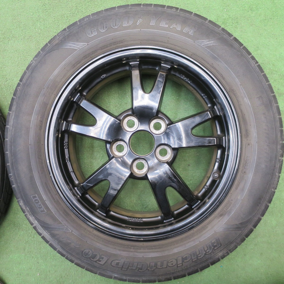 バリ溝！23年！9.5分★トヨタ 30系 プリウス 純正 195/65R15 グッドイヤー EfficientGrip ECO hybrid EG01 プラクティバ ヨコハマ 15インチ PCD100/5H★6032414NJノ