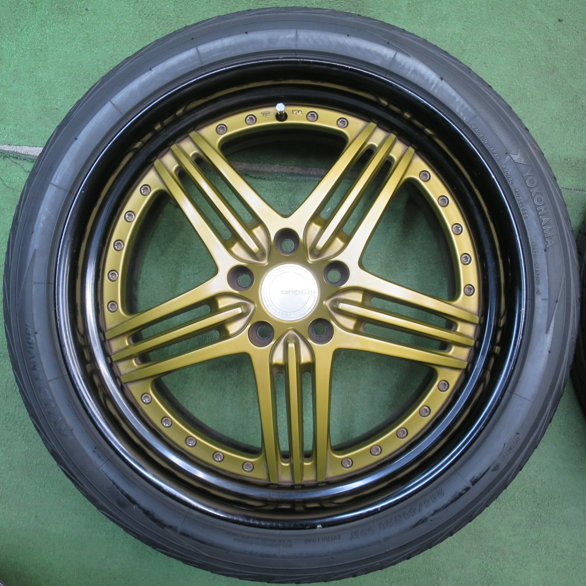 バリ溝！キレイ！9.5分◎BMW 等 ENERGY INDIVIDUAL TYPE2 XIDV-2 245/40R20 ヨコハマ AVID ENVigor エナジー インディヴィデュアル 20インチ PCD120/5H◎6061706NJノ