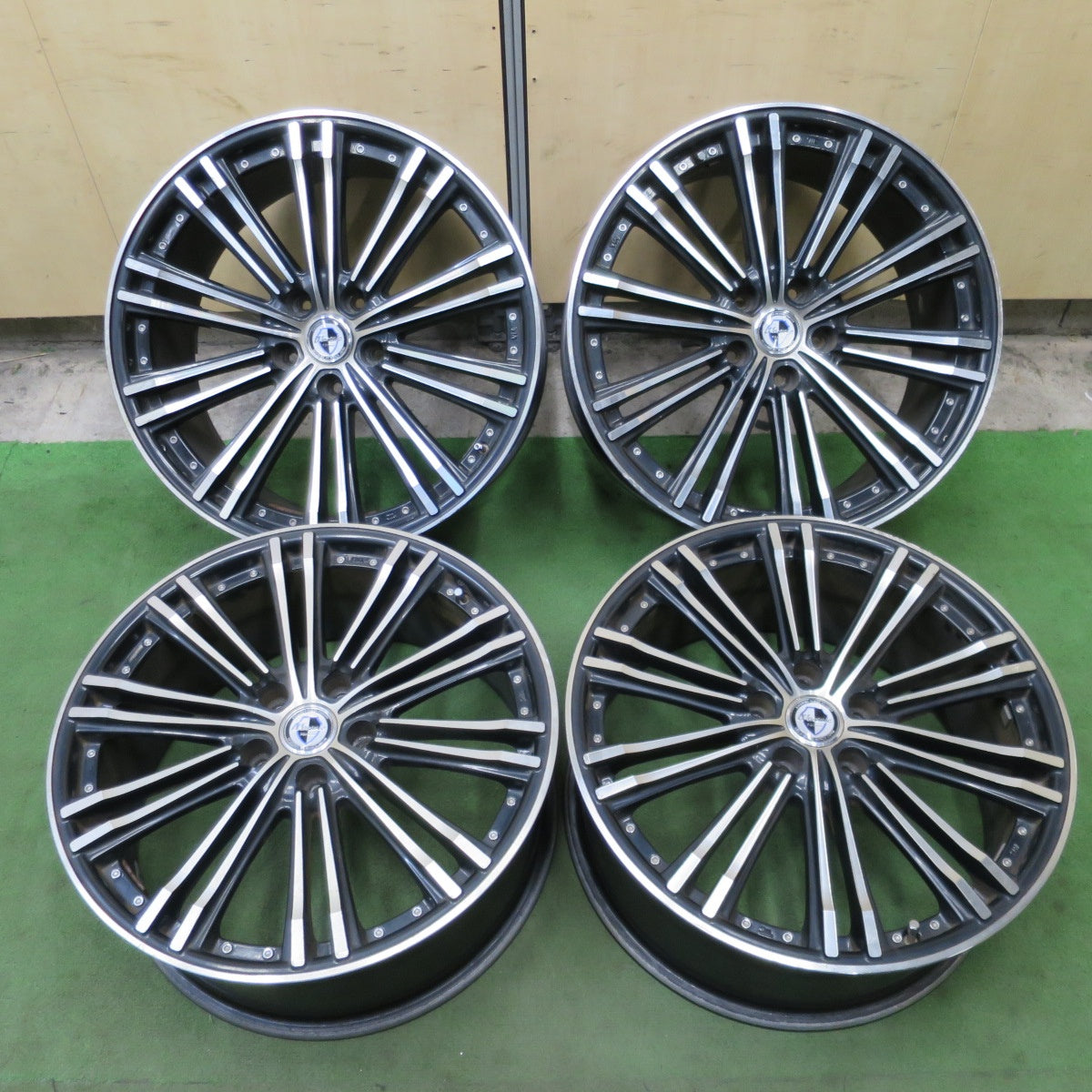 4本価格◎Warwic Verune 19インチ ホイール ワーウィック ヴェルネ 19×9J PCD114.3/5H◎6090404NGホ