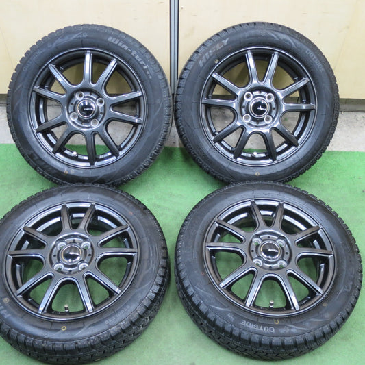 バリ溝！22年！キレイ！9.5分★スタッドレス 155/65R14 ハイフライ Win-turi 212 EMBELY S10 GM エンベリー 14インチ PCD100/4H★6021101TTス