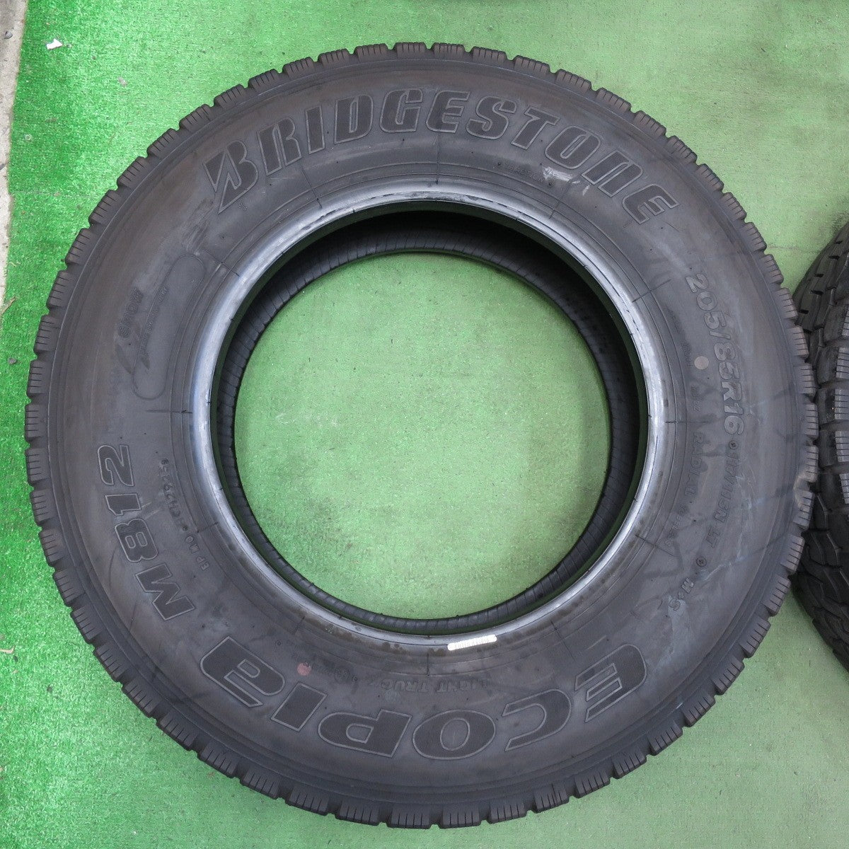 バリ溝！25年！9分！6本★トラック タイヤ 205/85R16 117/115N ブリヂストン エコピア M812 ミックス オールシーズン 16インチ★5101006イスタ