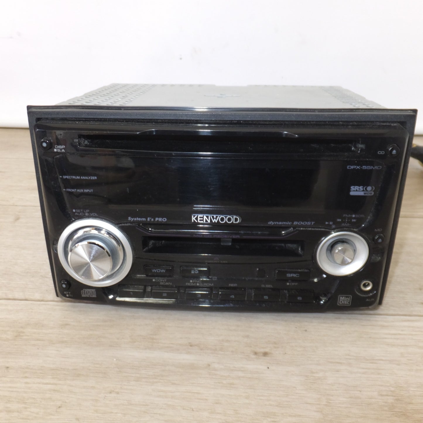 [送料無料] ★ケンウッド KENWOOD カーオーディオ 2DIN コンポ CD MD RECEIVER DPX-55MD[78]★