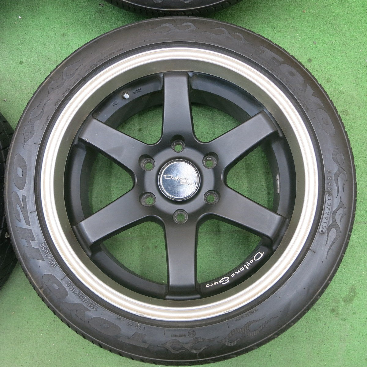 バリ溝！9分★Datona Euro JDM-D61 225/50R18C 107/105R トーヨー H20 デイトナユーロ 18インチ PCD139.7/6H★5042907ナノ