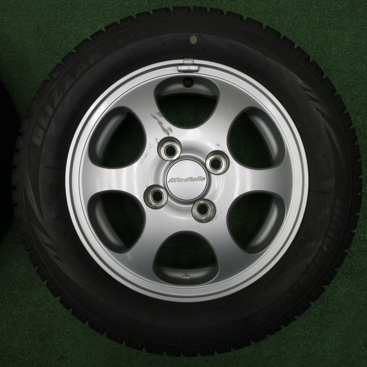 [送料無料] 4本価格★ホンダ ライフ ザッツ ゼスト 等 純正 Modulo 155/65R13 スタッドレス ブリヂストン ブリザック VRX モデューロ 13インチ PCD100/4H★4121805NJス