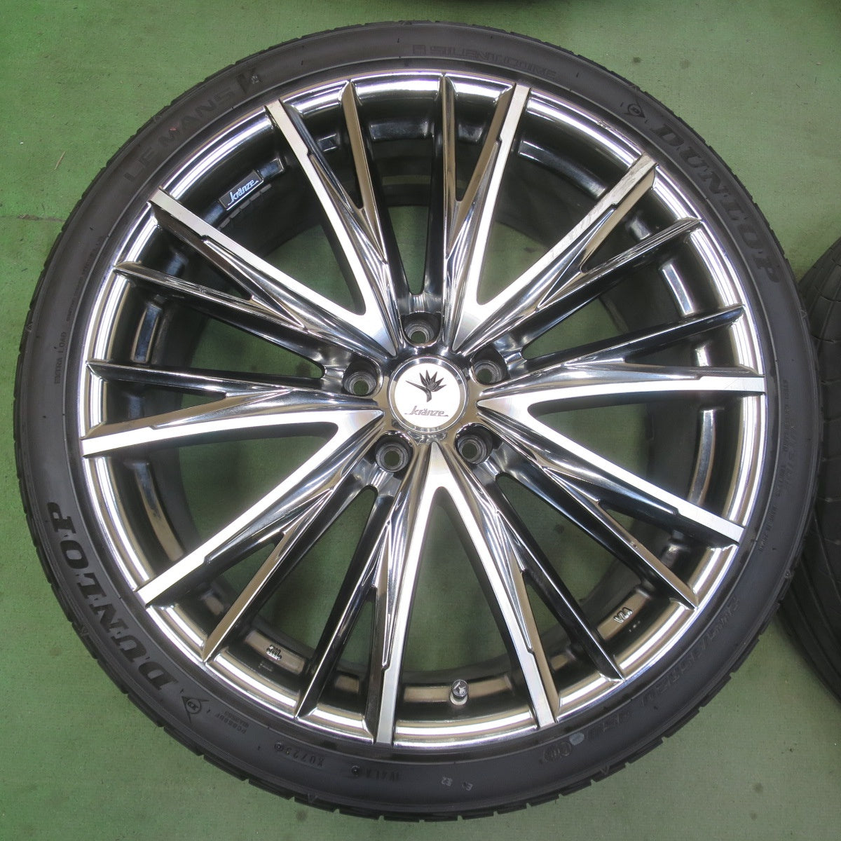4本価格！23年★Kranze ELABORAR 331 EVO 245/35R20 ダンロップ LE MANS V+ クレンツェ エルアボラ 20インチ PCD114.3/5H★6051005IMノ