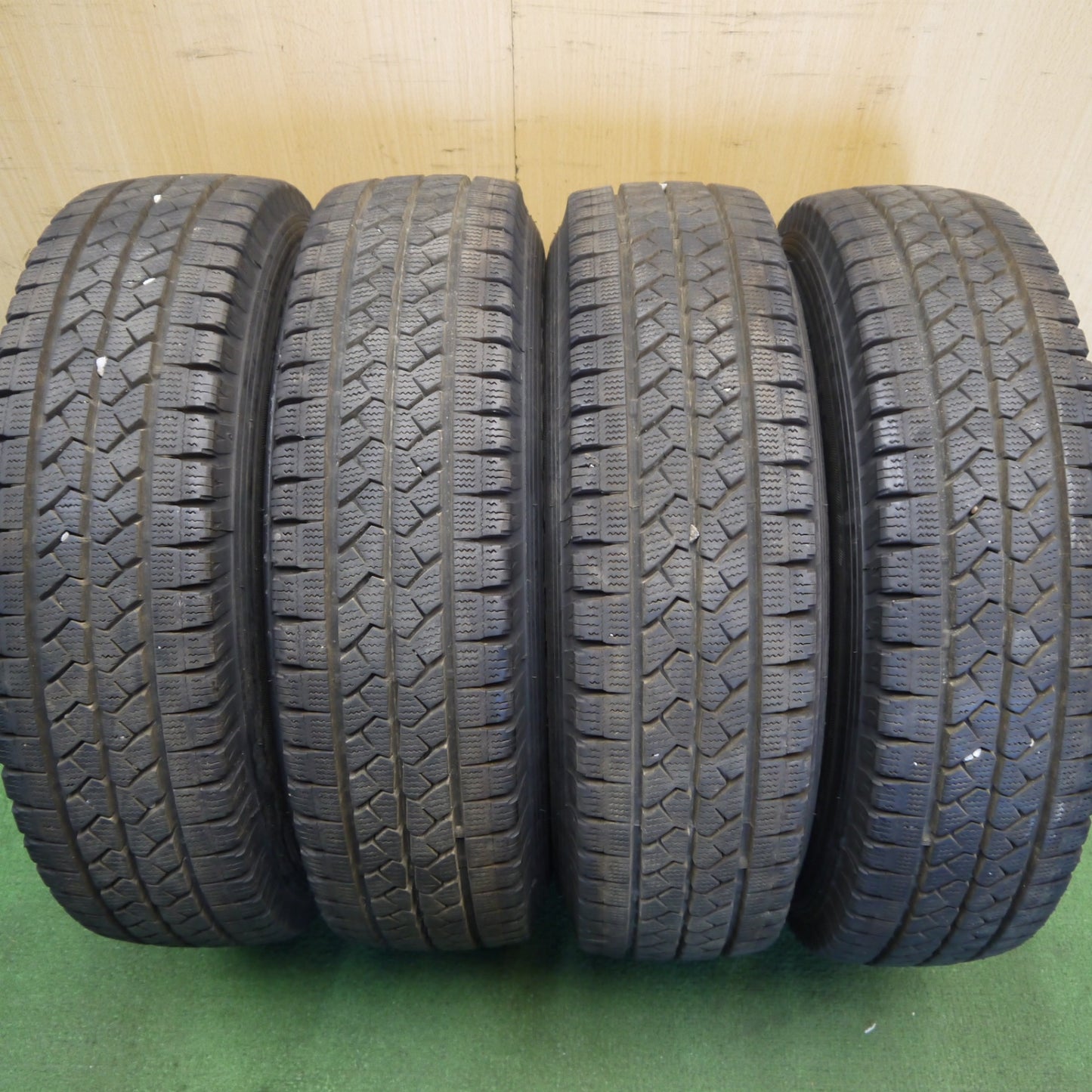 バリ溝！9.5分◎スタッドレス 165R13 6PR ブリヂストン ブリザック VL1 スチール ホイール 13インチ PCD100/4H◎6072906Hス