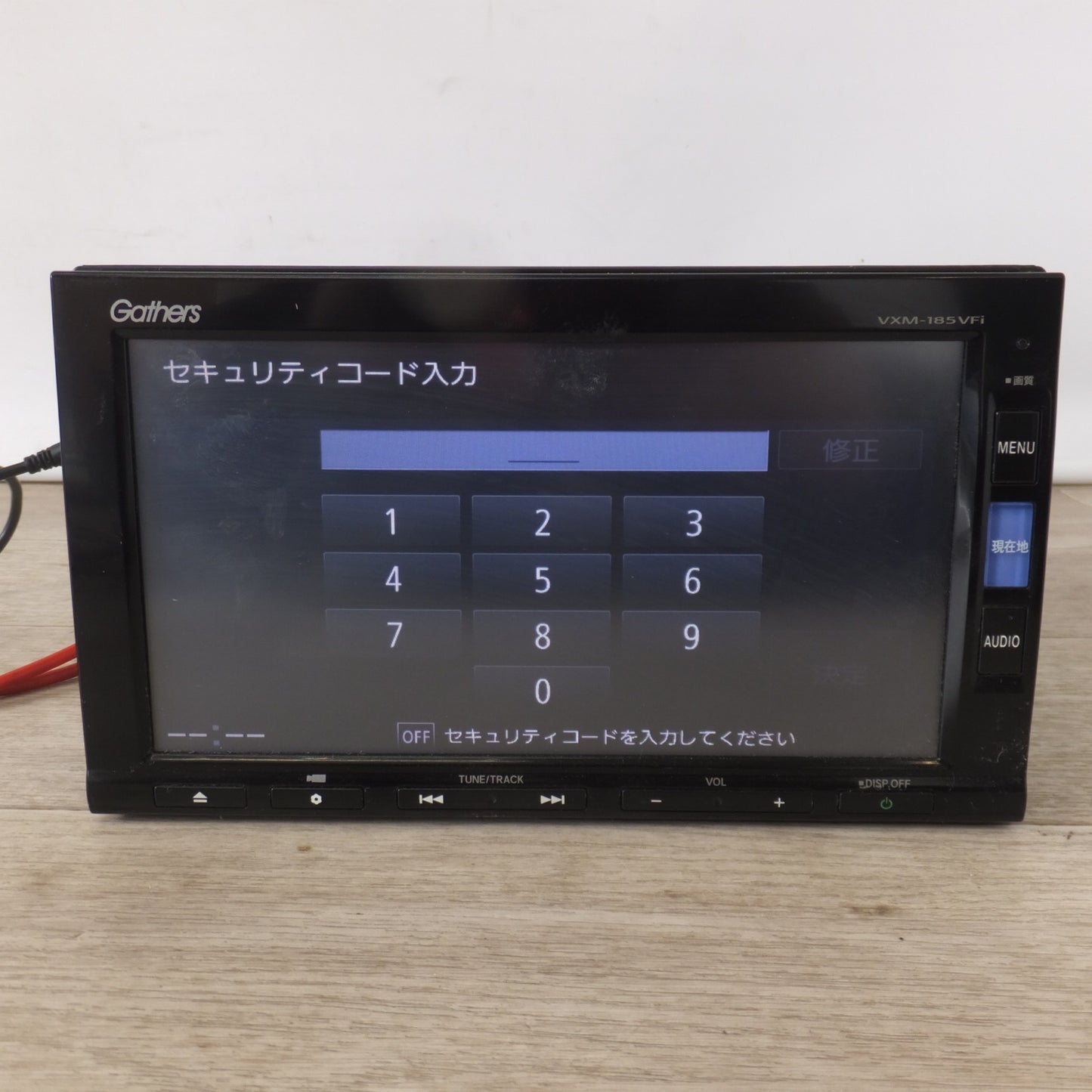 [送料無料] 現状品★パナソニック製 ホンダ 純正 スタンダードインターナビ Gathers VXM-185VFi 08A40-5X0-420　セキュリティロック品(19)★