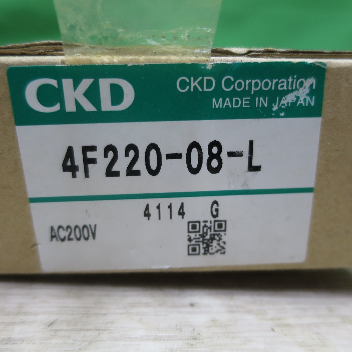[送料無料] 未使用☆CKD セレックス バルブ 200V 4F220-08-L 4Fシリーズ 空気圧 バルブ パイロット式 5ポート弁 ①☆