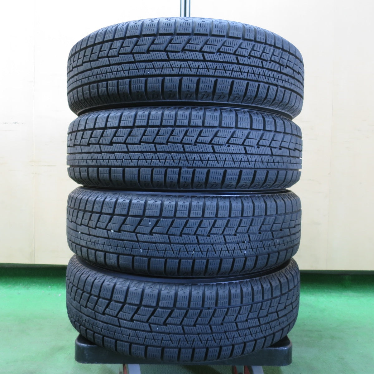 バリ溝！22年！キレイ！9.5分★スタッドレス 155/65R14 ヨコハマ アイスガード iG60 WEZEN 14インチ PCD100/4H★5051903イス