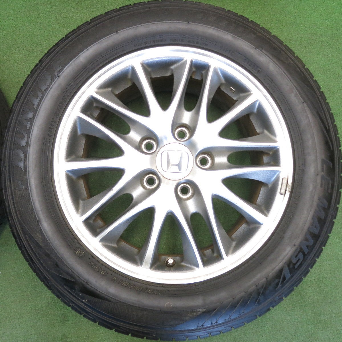 バリ溝！22年！9.5分★ホンダ RB オデッセイ 純正 215/60R16 ダンロップ LE MANS V ルマン5 16インチ PCD114.3/5H★6051404HAノ