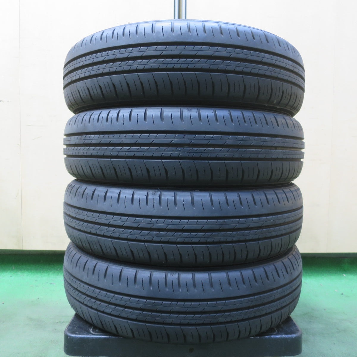 新車外し！26年◎155/65R14 ダンロップ エナセーブ EC300+ タイヤ 14インチ デイズ ワゴンR スペーシア ラパン 等◎6100610イノタ